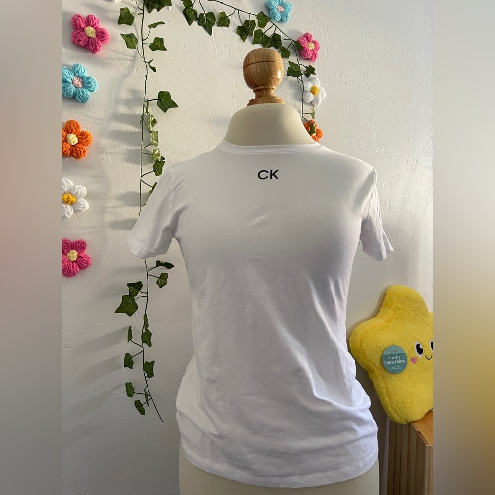 Calvin Klein Kids White Short Sleeve Tee
